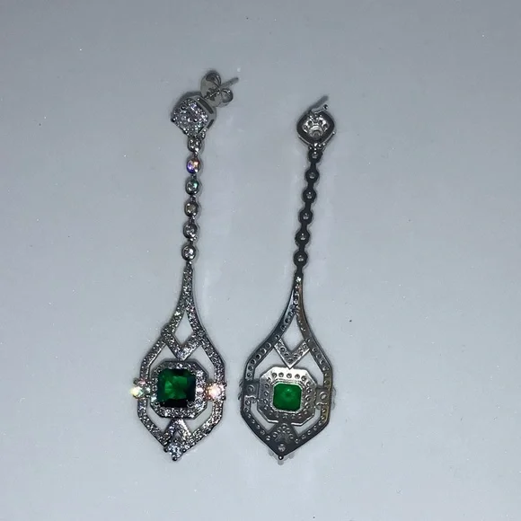 2ct Art Deco Earrings